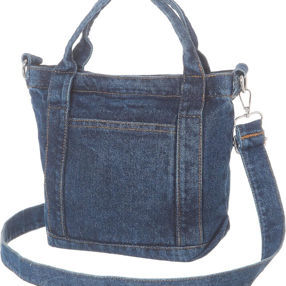 Denim Purse Jean Tote Bag for Women Crossbody Shoulder Weekend Bags Denim Purses
